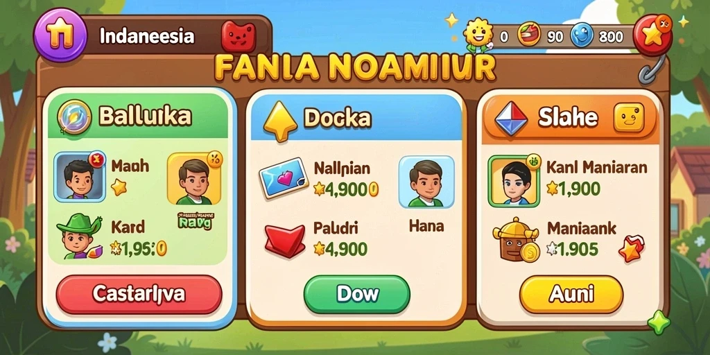 Tampilan karakter alien yang beragam dan menarik.