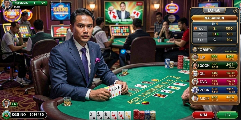Tampilan utama aplikasi KASIR777 yang user-friendly.