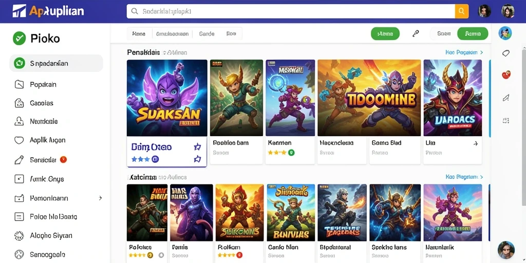 Tampilan level pertama yang menarik dan mudah dipahami.
