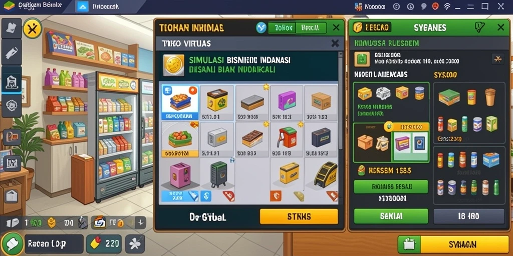 Tampilan antarmuka permainan yang ramah pengguna.