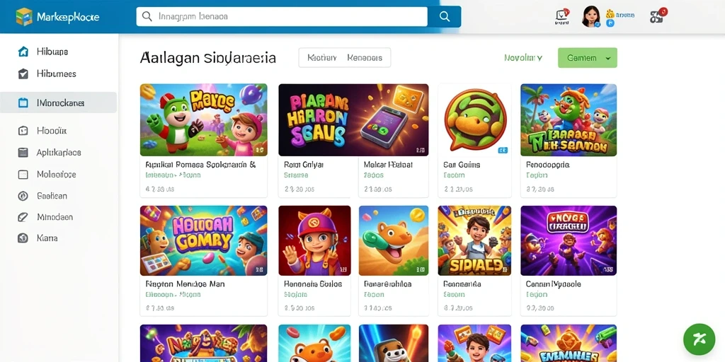 Tampilan awal aplikasi SONTOGEL yang menarik.