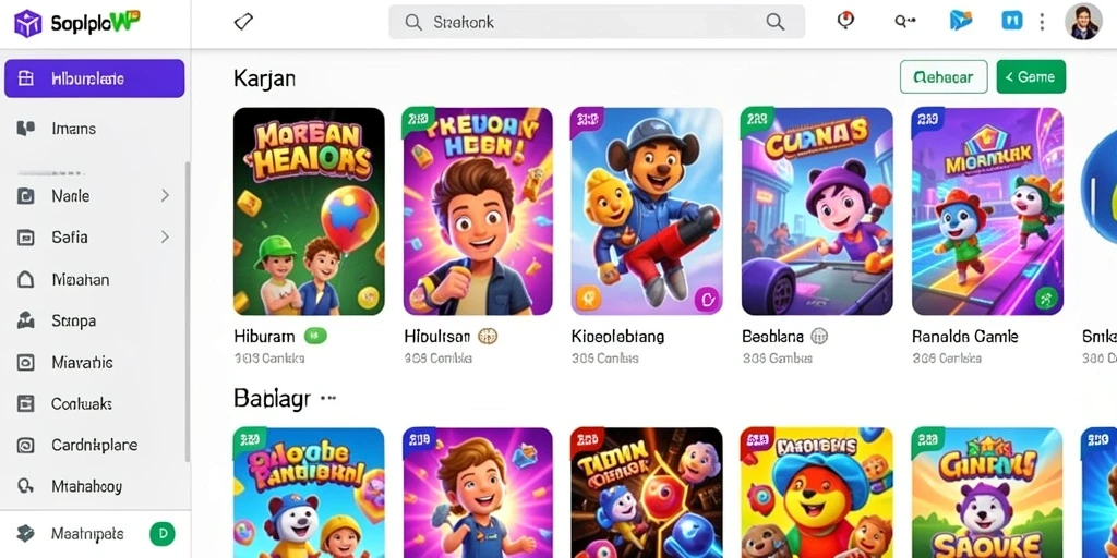 Tampilan awal yang menarik dan memikat.